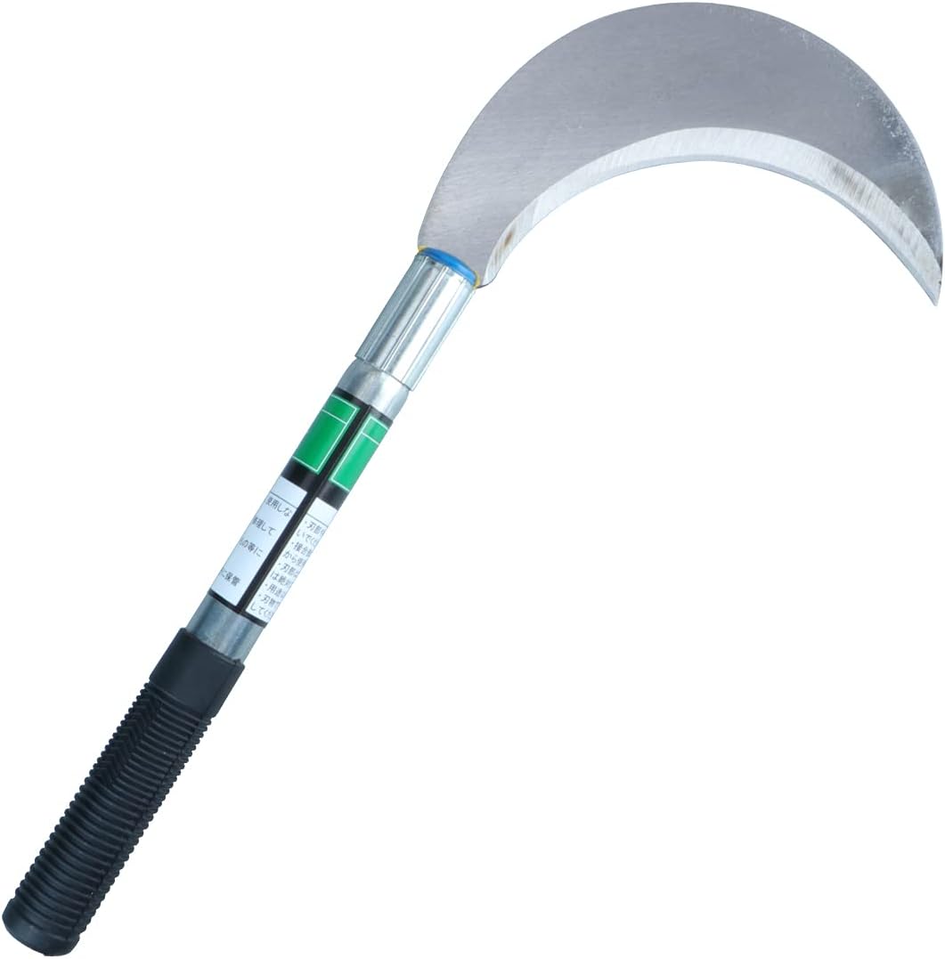 AOF King of The Sickle-Brush Clearing Sickle with Carbon Steel Blade and Aluminum Handle,Professional Clearing Vines and Undergrowth and Small saplings