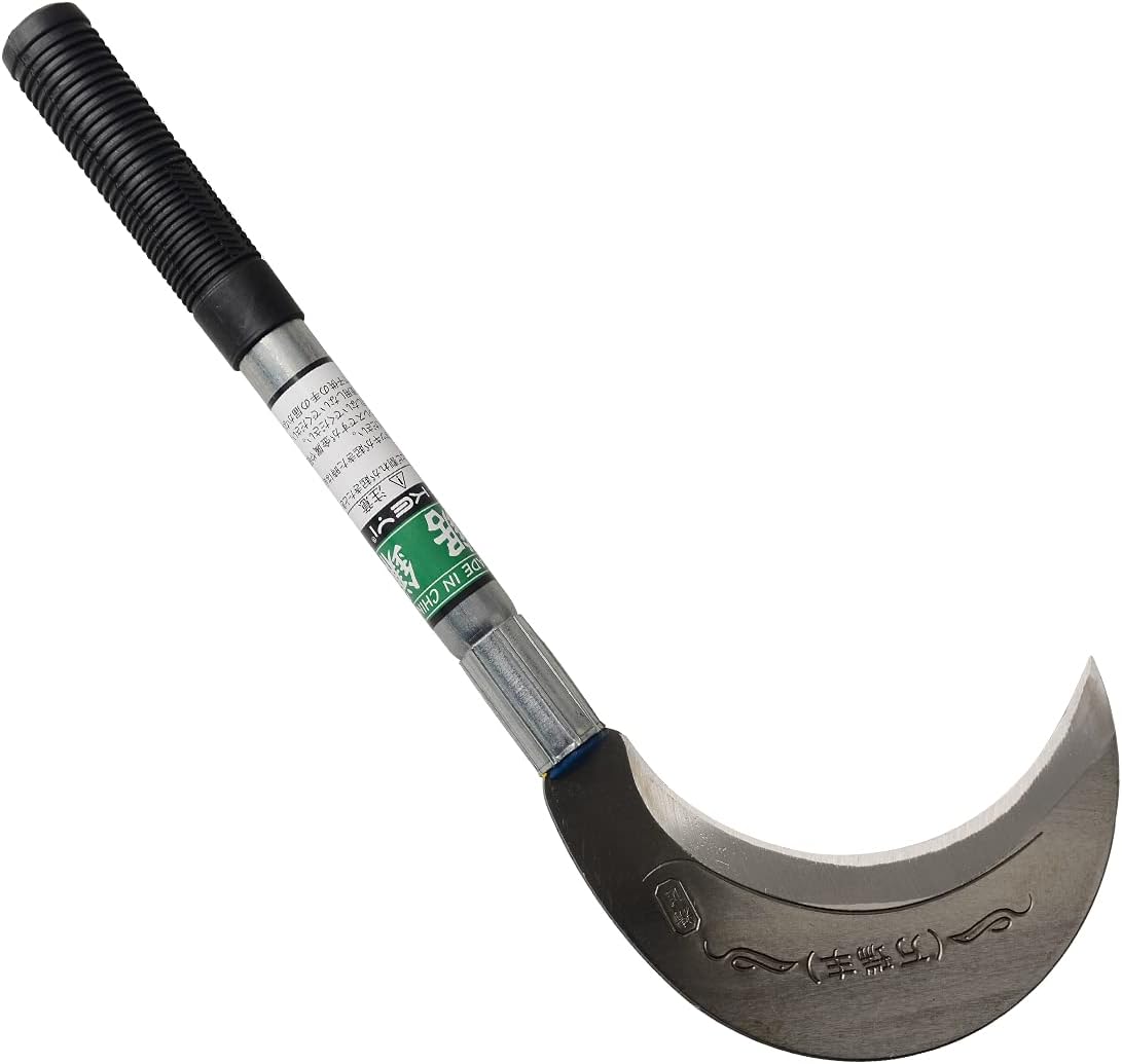 AOF King of The Sickle-Brush Clearing Sickle with Carbon Steel Blade and Aluminum Handle,Professional Clearing Vines and Undergrowth and Small saplings