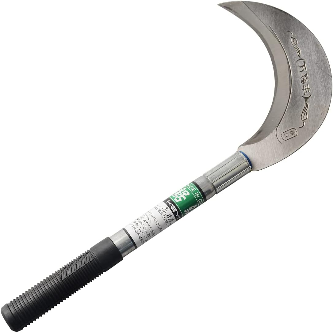 AOF King of The Sickle-Brush Clearing Sickle with Carbon Steel Blade and Aluminum Handle,Professional Clearing Vines and Undergrowth and Small saplings