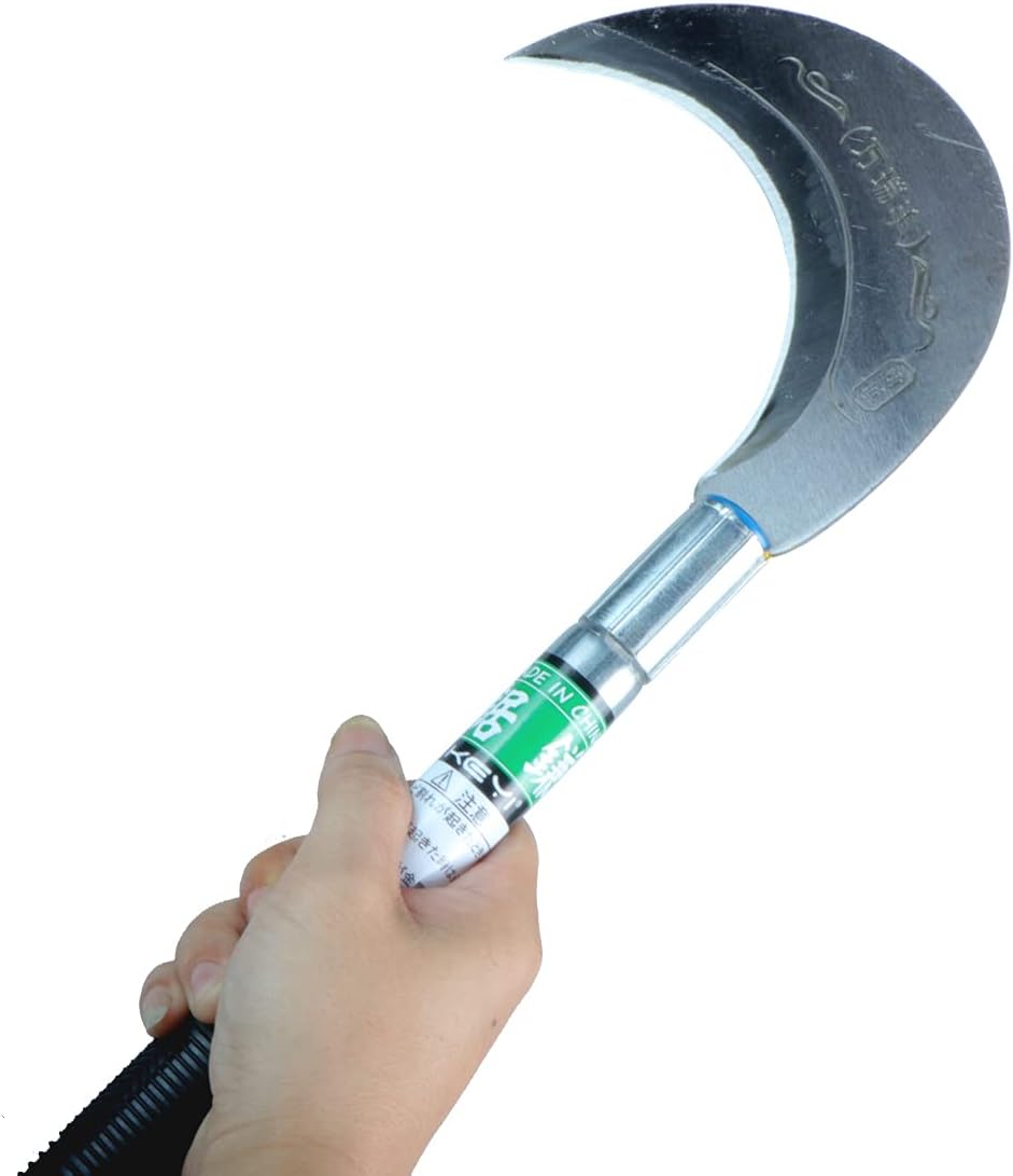 AOF King of The Sickle-Brush Clearing Sickle with Carbon Steel Blade and Aluminum Handle,Professional Clearing Vines and Undergrowth and Small saplings